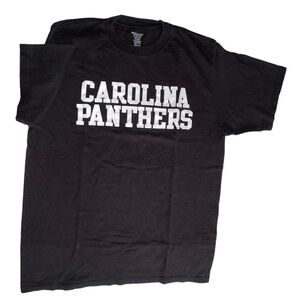 Reebok Carolina Panthers Black Knit Shirt Sz M